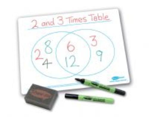 Show Me Drywipe Boards Venn Diagram A4 650 Microns Classpack 35