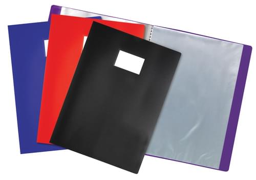 Tiger Flexicover Display Book A3 40 Pockets Assorted Colours