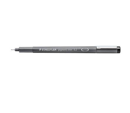 Staedtler Pigment Liners 0.2mm Black