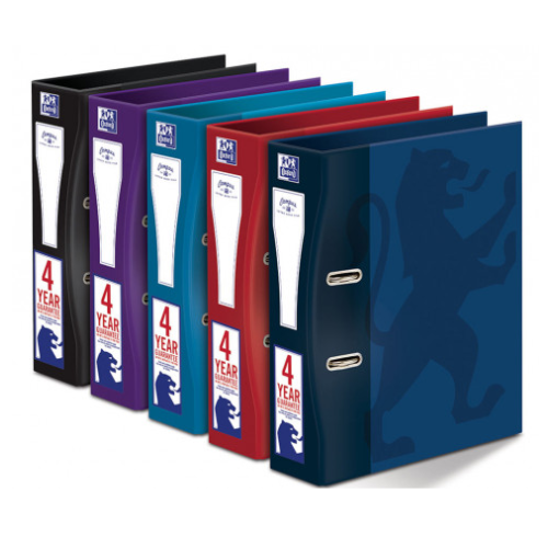 OXFORD CAMPUS A4+ 63MM PAPER ON BOARD LEVER ARCH FILE ASSORTED