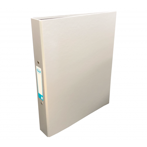 Elba Laminated Ring Binder A4, 40mm Spine, Silver