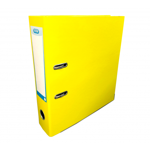 Elba Laminated Lever Arch, 70mm Spine, Yellow