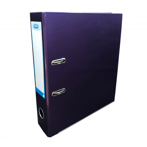Elba Laminated Lever Arch, 70mm Spine, Purple
