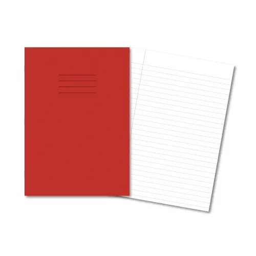 Red Ex. Books A4 64 Pages 10mm Feint & Margin
