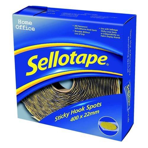 Sellotape Sticky Hook Spots Pack 400s