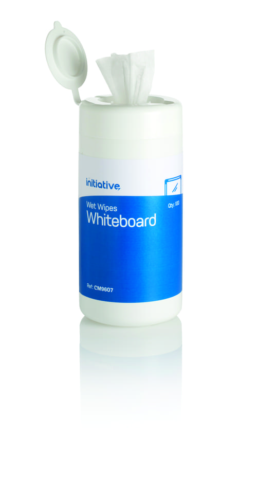 Initiative Wet Whiteboard Wipes Pack 100