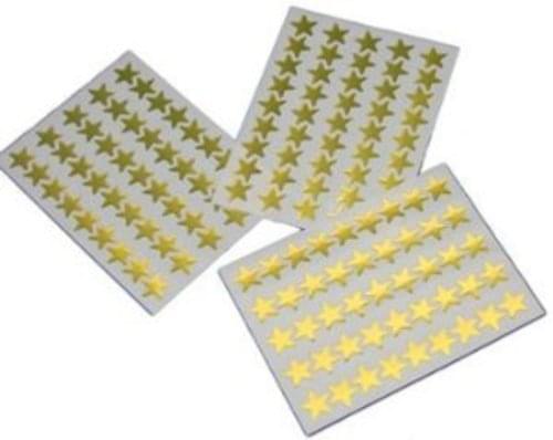 Self Adhesive Merit Stars Gold Pack Of 135