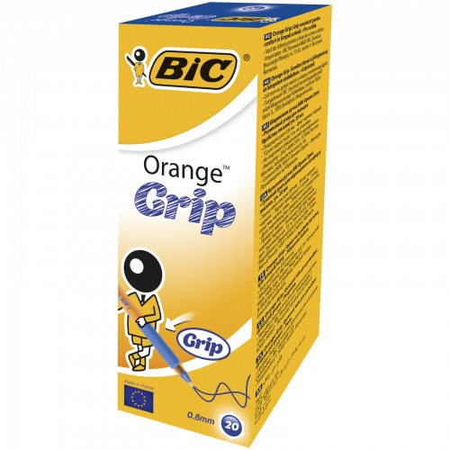 Bic Orange Grip Ballpen Fine Point Blue