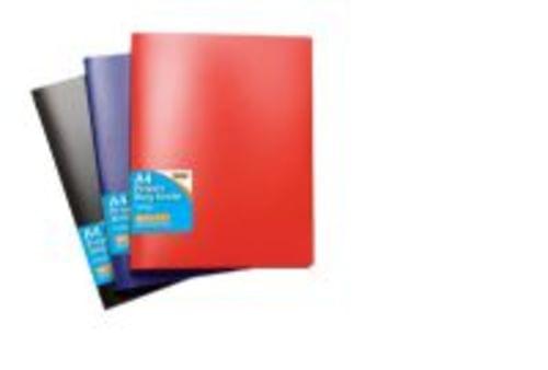 Tiger Stationery Project Ring Binders Solid Colours Assorted Complete With 10 Pockets