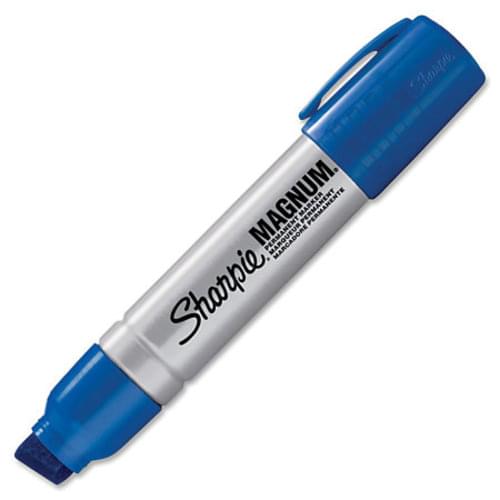 Sharpie Pro Magnum Chisel Tip 14.8mm Permanent Markers Blue