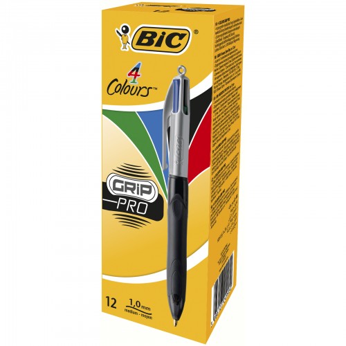 Bic 4 Colour Pen Pro Grip Standard Colours