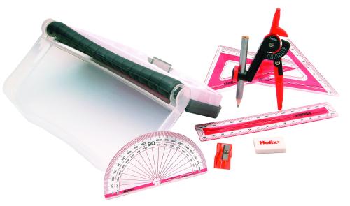 Helix Flip Top Maths Set Red