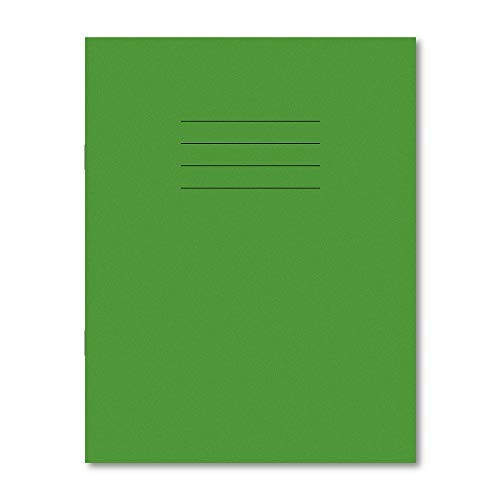 Exercise Books A4+ 320mm x 240mm 80 Pages 8mm Feint Ruled Light Green