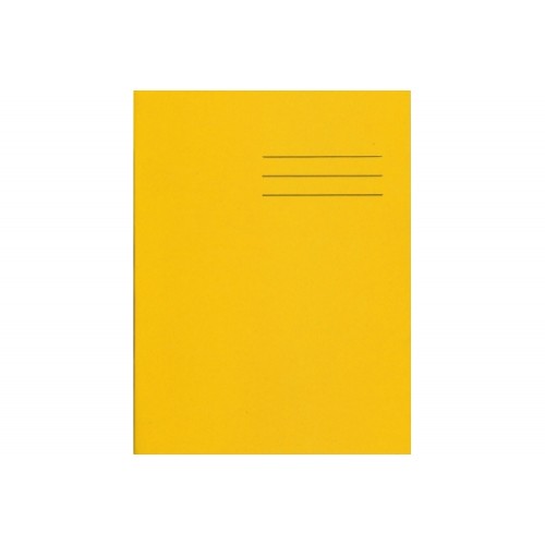 Exercise Books A4+ 320mm x 240mm 80 Pages 8mm Feint Ruled Yellow