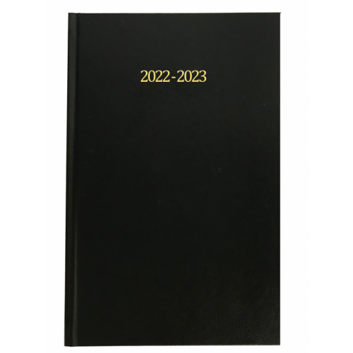A4 Academic Week To View Diary Black 2022/23