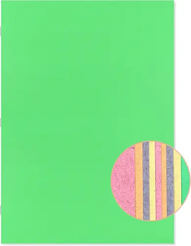 Scrap Books 445mm x 315mm A3+ 32 Pages Assorted Pages Bright Green Covers