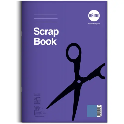 RHINO Large Scrap Book - Blue - 36 Pages - Pack of 6