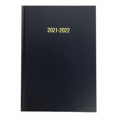 A4 Academic Diary Page A Day Navy Blue 2021/22