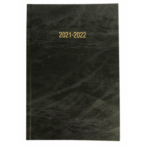 A5 Academic Diary Week To View Charcoal Grey 2021/22