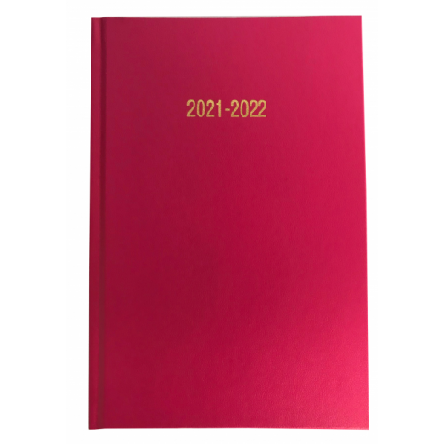Academic Year Diary A5 Week To View Deep Pink 2021/22