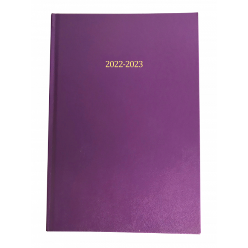 A5 Academic Diary Week To View Mauve 2022/23