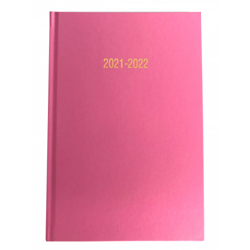A5 Academic Diary Week To View Pink 2021/22