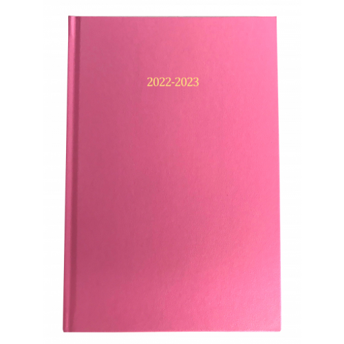 A5 Academic Diary Week To View Pink 2022/23