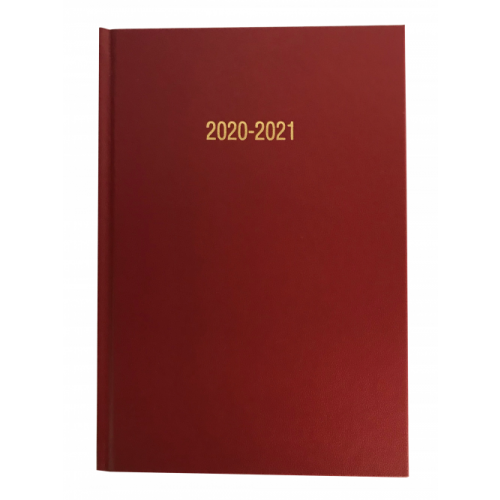 A4 Academic Diary Week To View Burgundy 2021/22