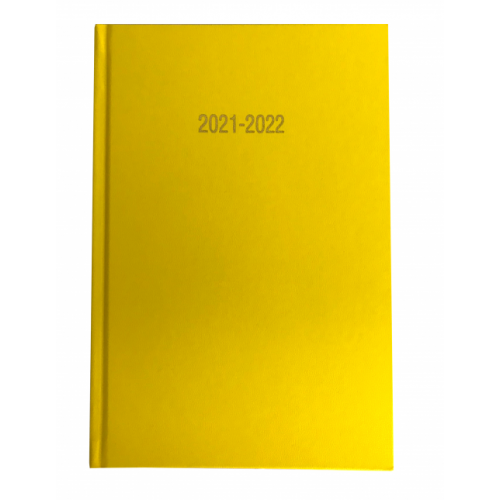 A5 Academic Diary Week To View Yellow 2021/22