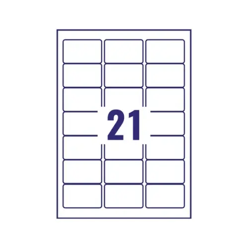 Avery Inkjet Address Labels QuickDRY 63.5x38.1mm 21 Per Sheet White (Pack of 525)