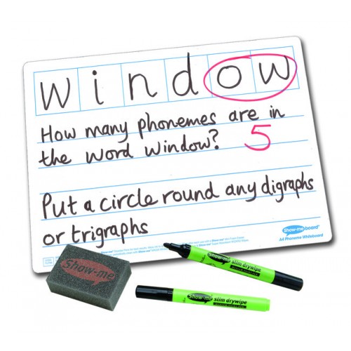 Show Me Drywipe Board Phoneme Frame 650 Microns Classpack Of 35 C/LPB6