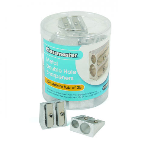Metal Double Hole Pencil Sharpener
