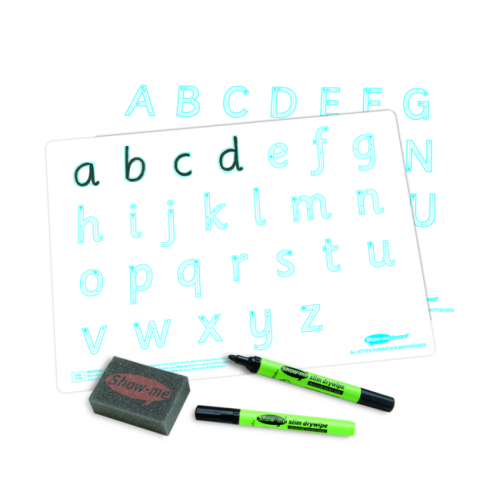 Show Me Drywipe Boards Letter Formation Pack Of 10
