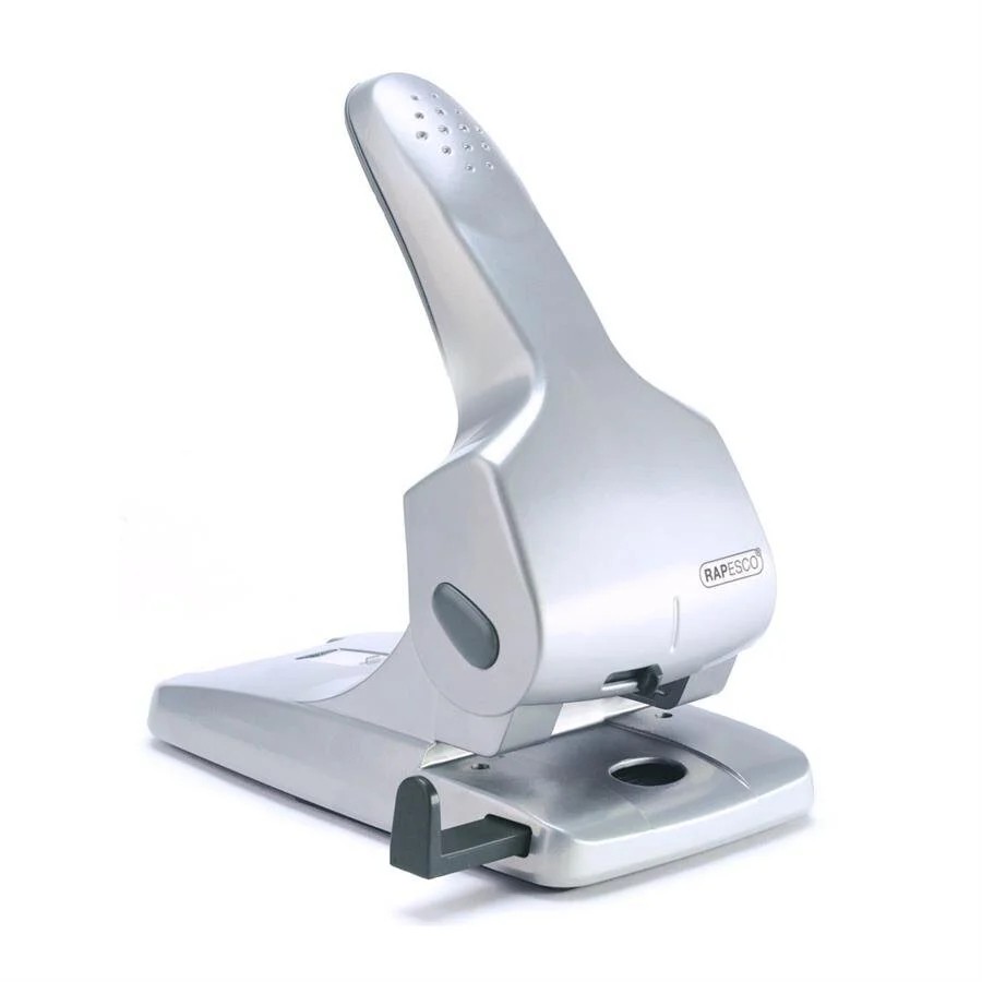 Rapesco Zero-65 Heavy Duty Hole Punch Capacity 65 Sheets Silver