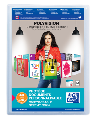 Polyvision Display Book A4 20 Pocket Clear