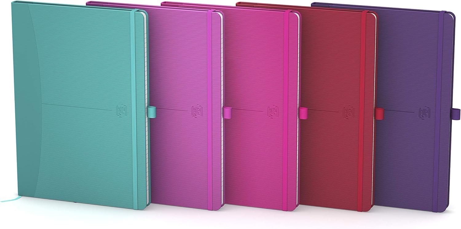 Oxford Casebound Note Books A5 160 Pages Assorted Bright Colours