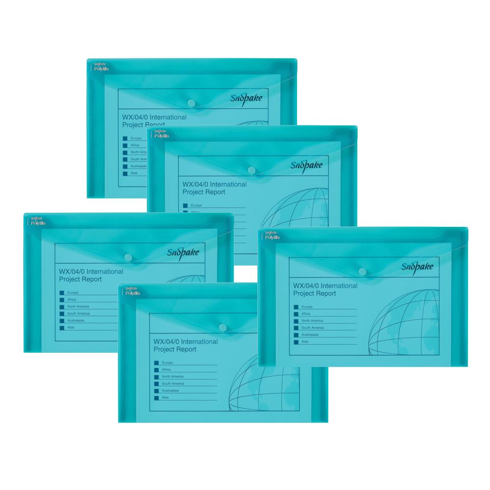Snopake Polyfiles Foolscap Electra Green