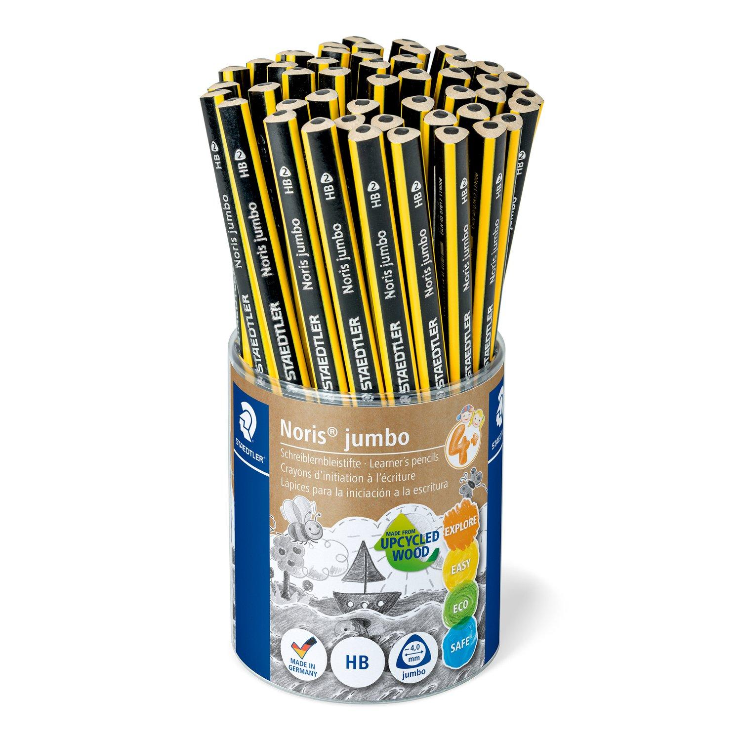 Staedtler Noris Jumbo Learner Blacklead Pencils Tub Of 48