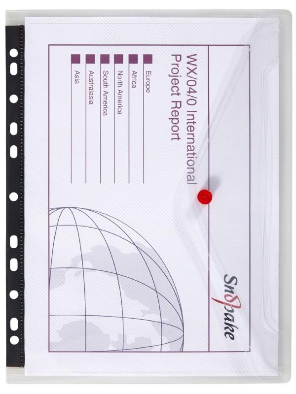 Snopake Polyfile Ring Binder Wallet A4 Clear