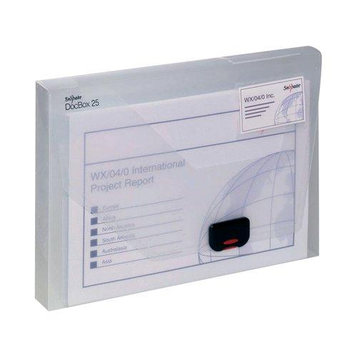 Snopake Document Box 25mm Clear