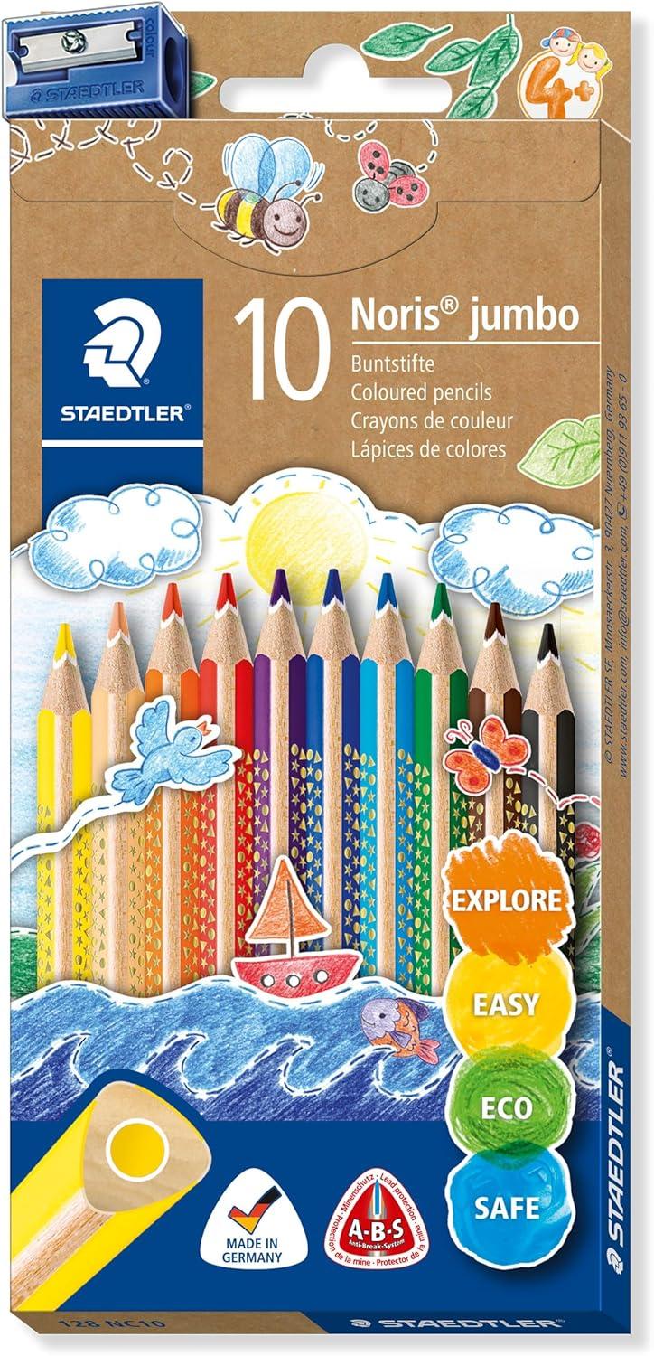 Staedtler Noris Jumbo Learner Coloured Pencils Assorted