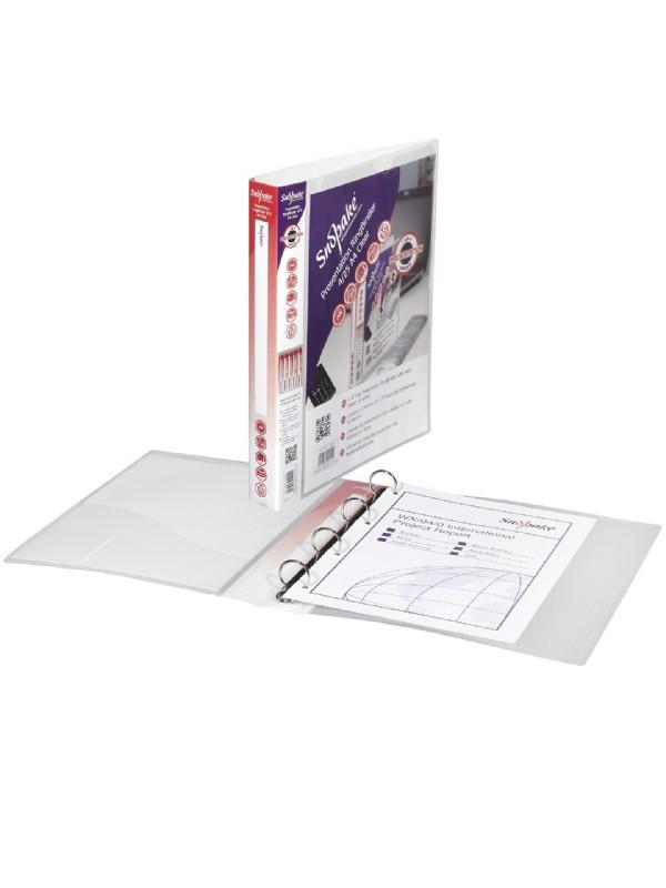 Snopake Presentation Ring Binder A4 4 O Ring 25mm Capacity Clear