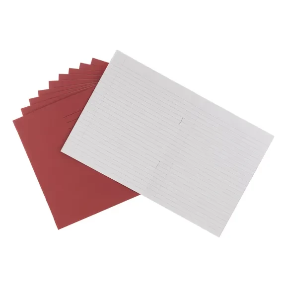 Classmates 9x7" Exercise Book 48 Page, 8mm Ruled, Red - Pack of 100