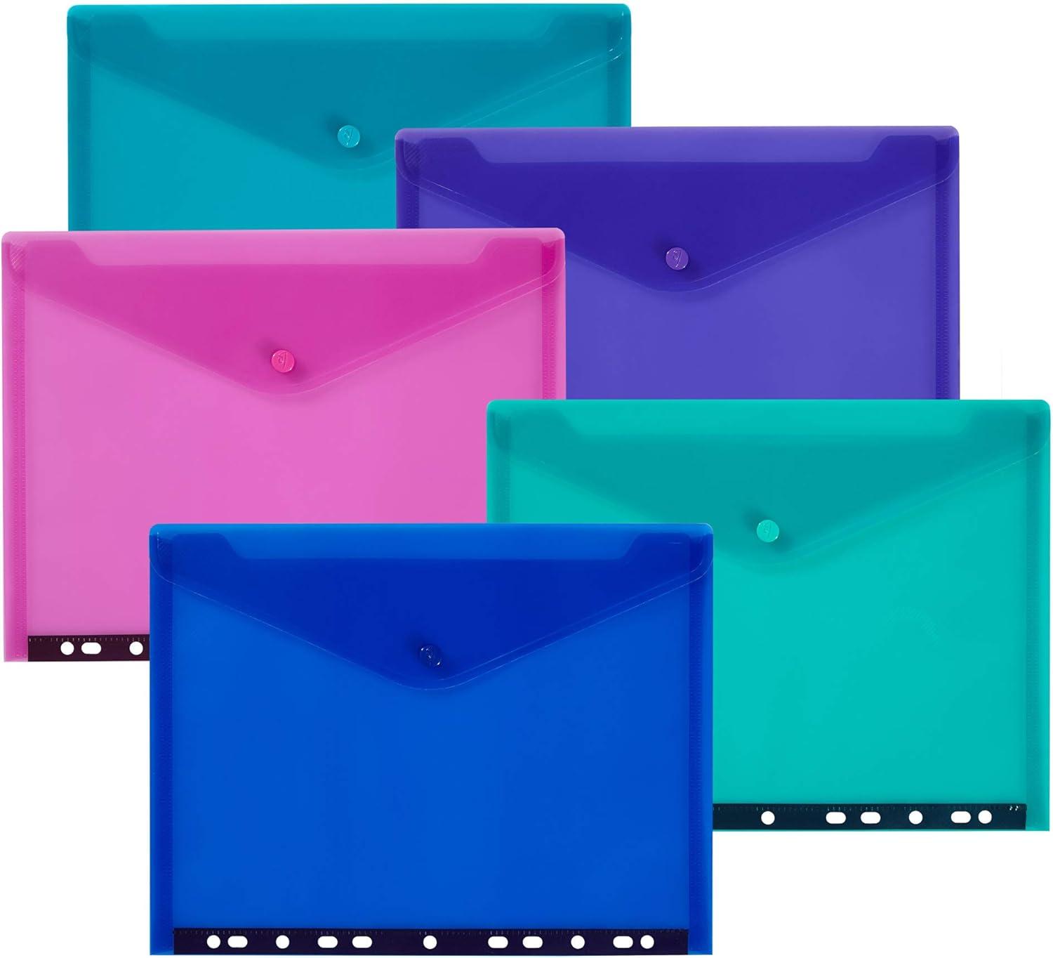 Snopake Polyfile Ring Binder Wallet A4 Electra Colours Assorted