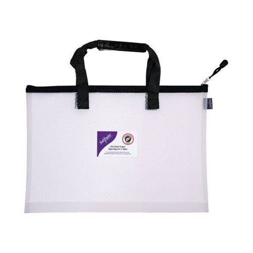 Eva Mesh Project Bag A3 (480mm x 350mm) Black  Zip & Handle