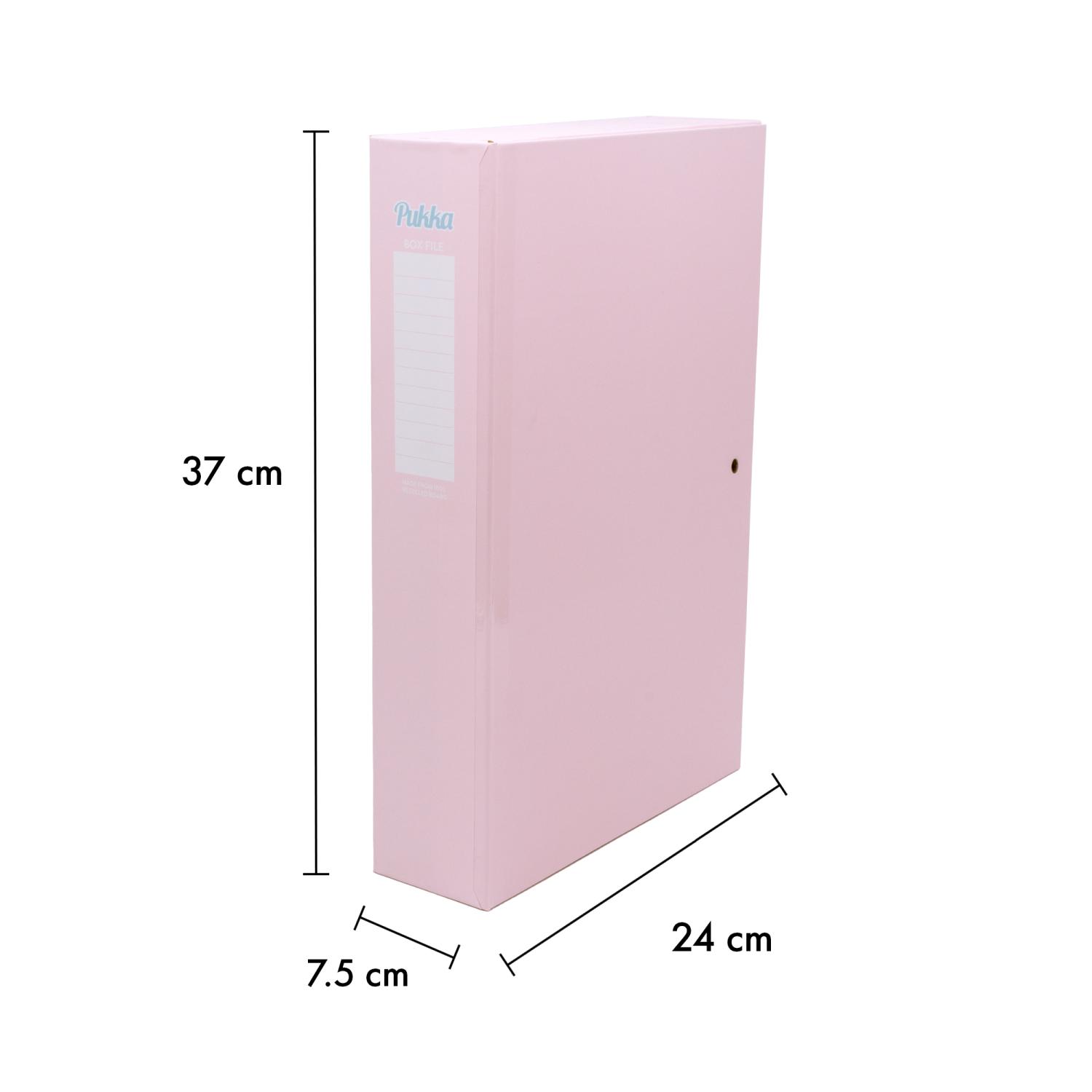 Pukka Box File Foolscap Pastel Pik
