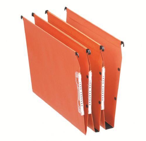Esselte Orgarex 15mm Lateral File A4 Orange (Pack of 25) 21628