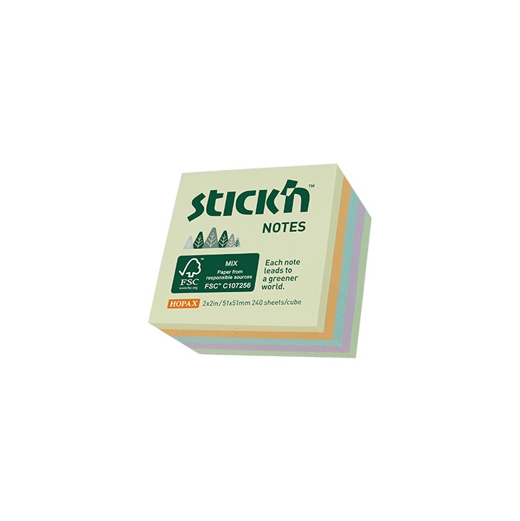 FSC Assorted Cube 51x51mm 240 sheets
