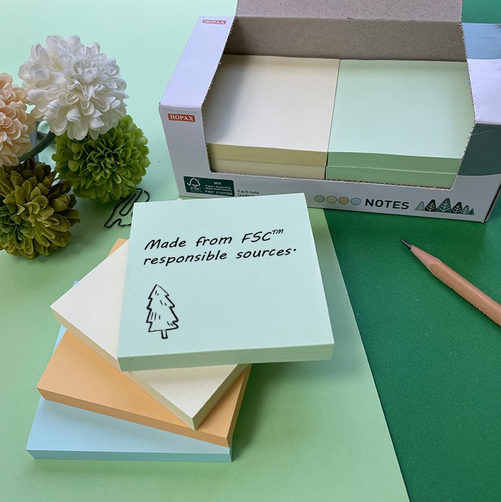 FSC 76x76mm 100 sheets Assorted pastel colours