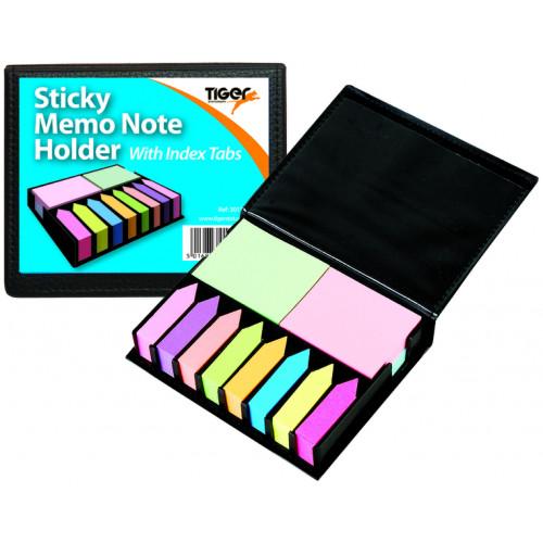 Tiger Desk Set Sticky Memo Note Holder Assorted Sizes & Styles
